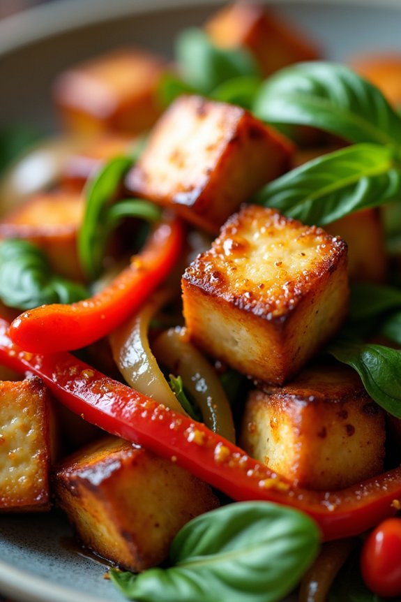thai basil tofu stir fry