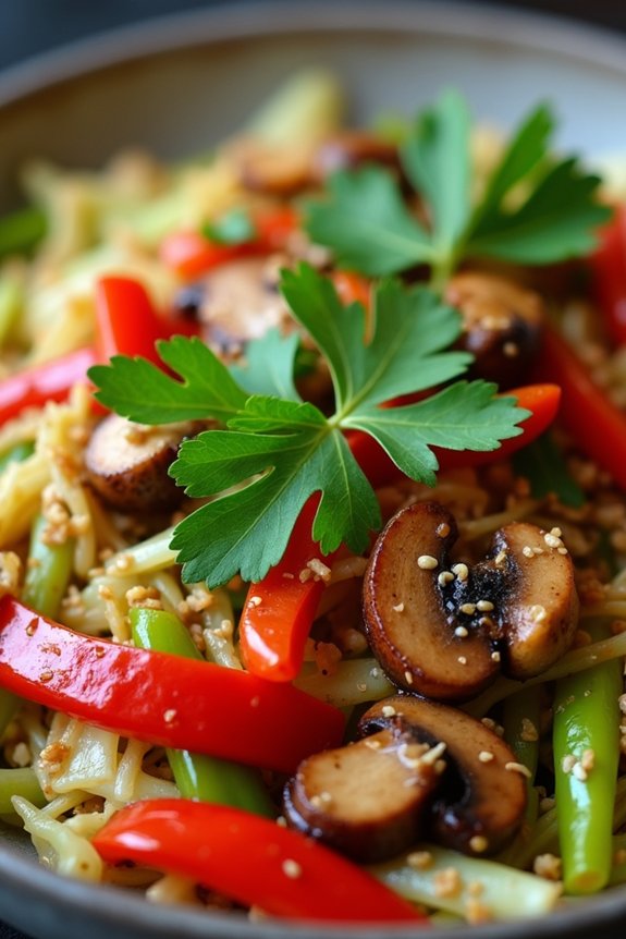 thai cabbage stir fry