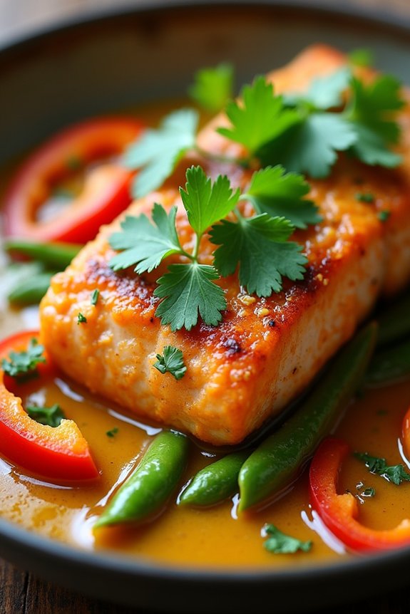 thai coconut curry salmon recipe