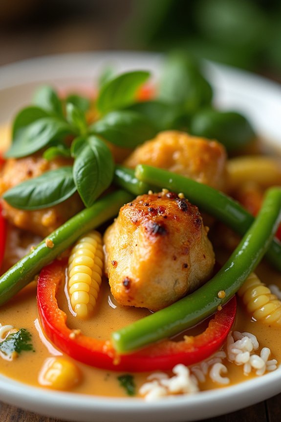 thai green curry chicken meal prep