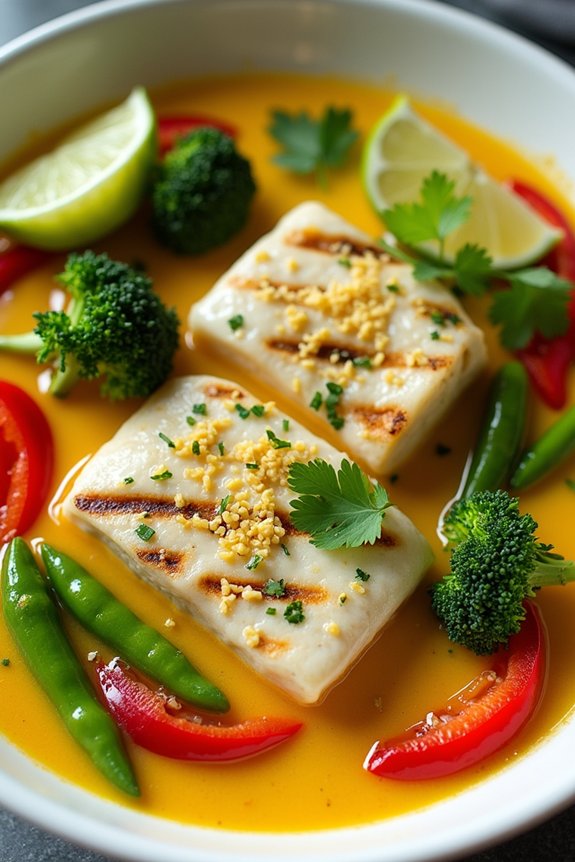 thai grilled fish curry