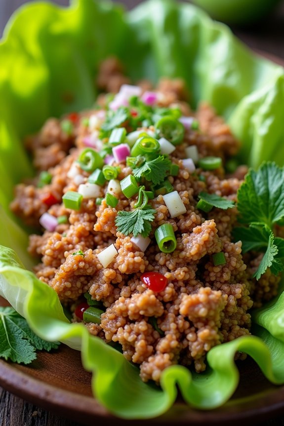 thai minced chicken salad