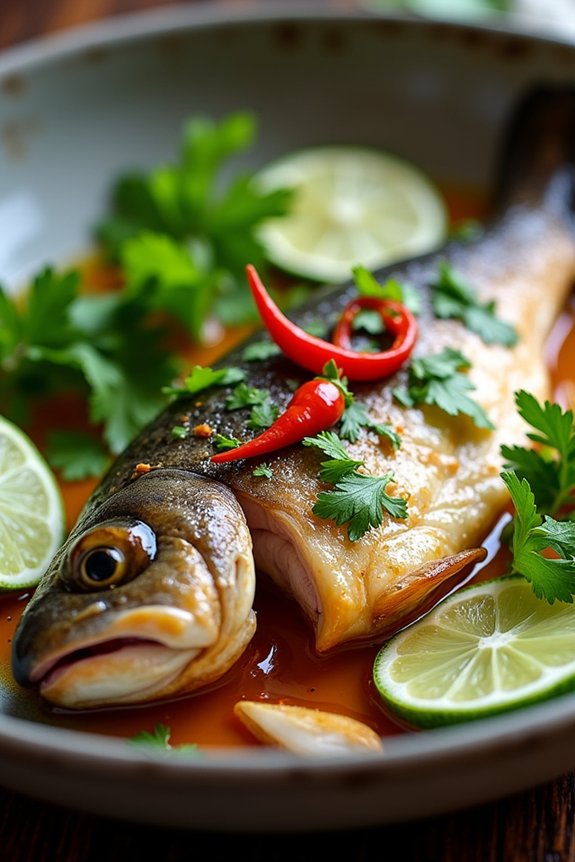 thai steamed fish delight