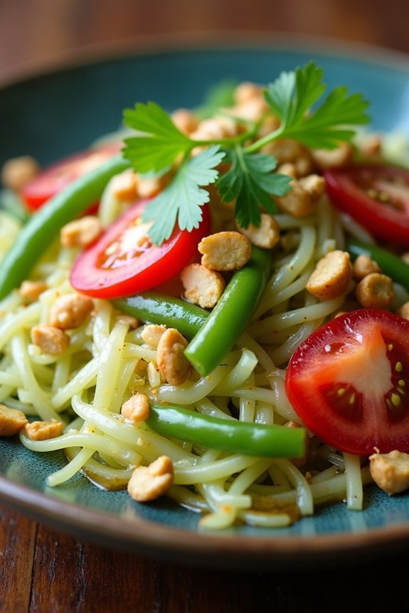 thai vibrant papaya salad