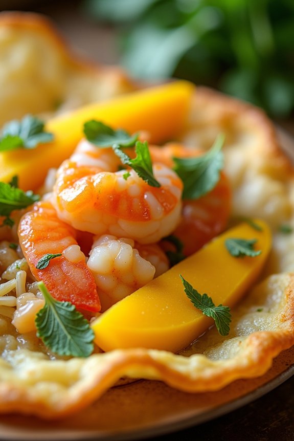 tropical mango coconut pancakes