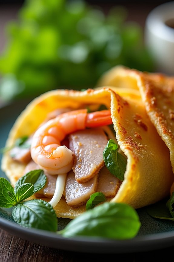 tropical savory pancake delight