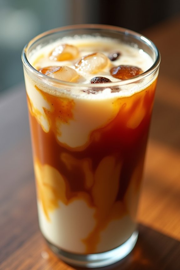 vanilla infused iced coffee delight