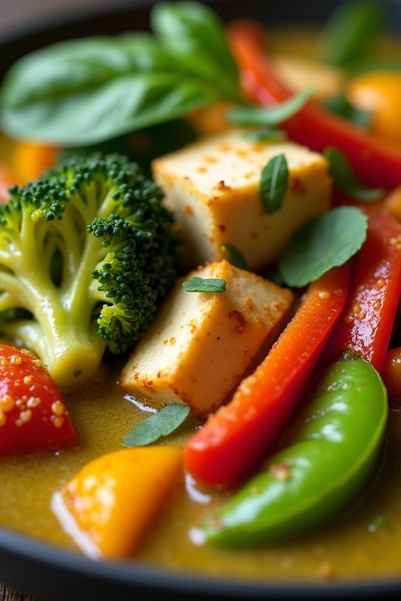 vegan green curry delight