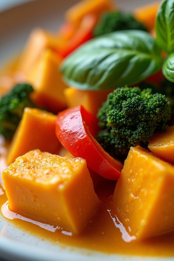 vegan thai red curry delight