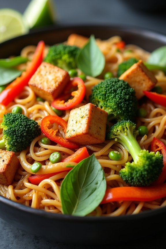 vegetarian drunken noodles recipe