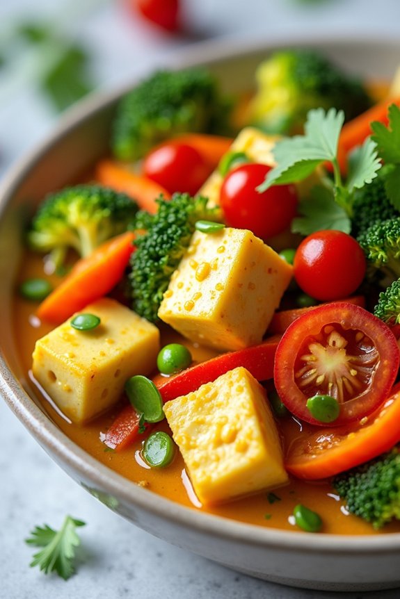 vegetarian thai yellow curry