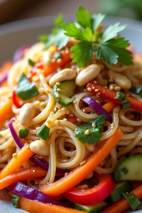 vibrant glass noodle salad