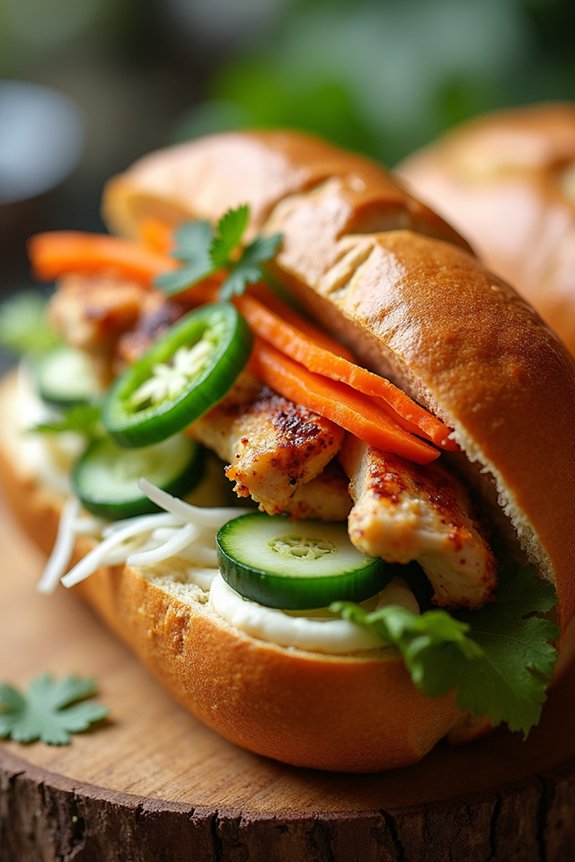 vibrant grilled chicken sandwich
