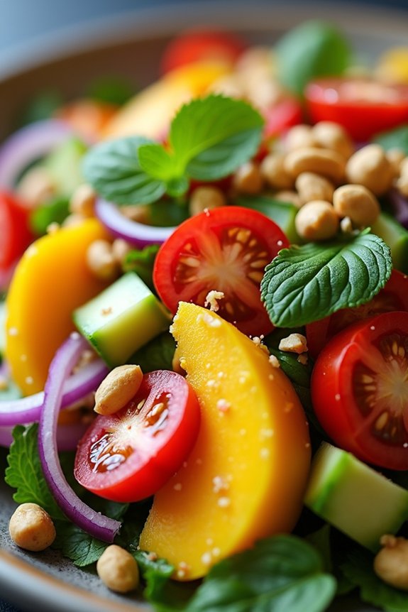 vibrant mango avocado salad