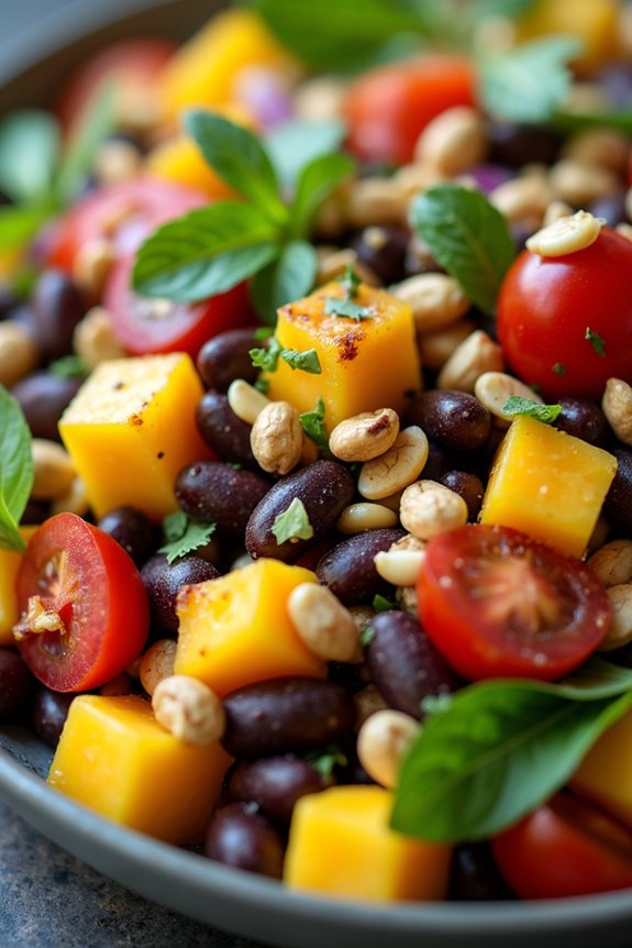 vibrant mango black bean salad