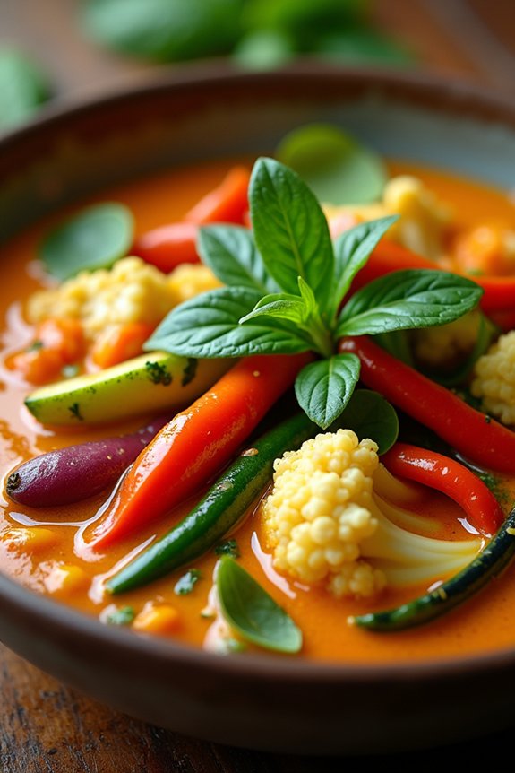 vibrant spicy vegetable curry