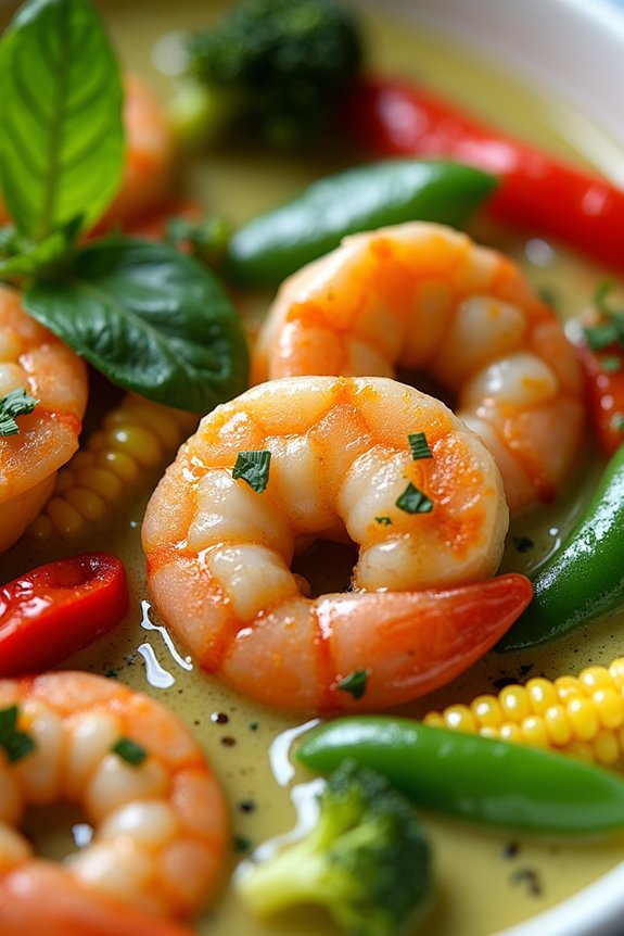 vibrant thai green curry