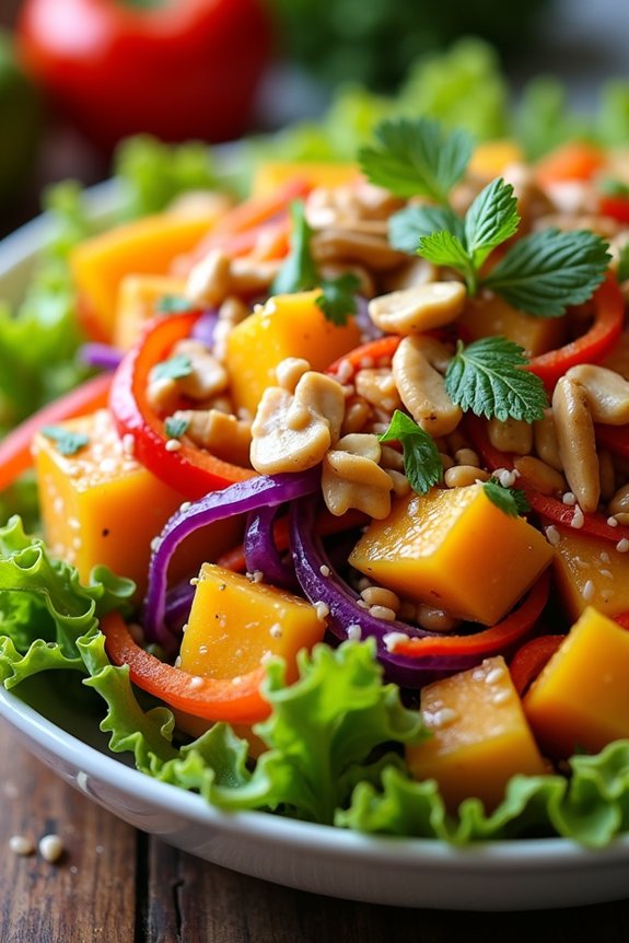 vibrant thai mango salad