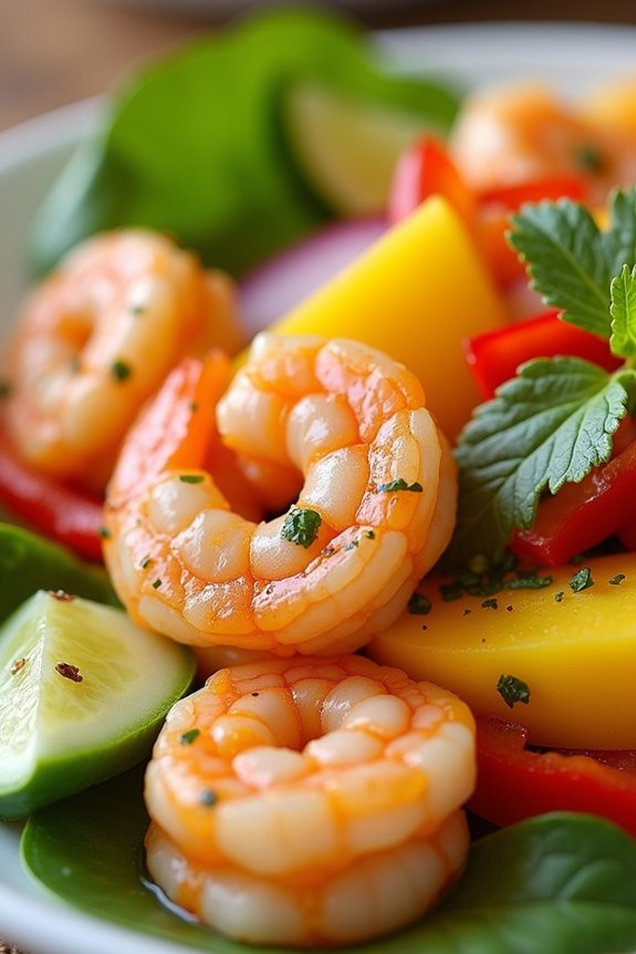 vibrant thai shrimp salad