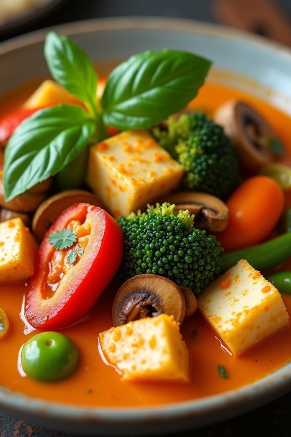 vibrant thai vegetable curry