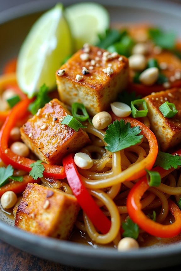 vibrant vegan pad thai