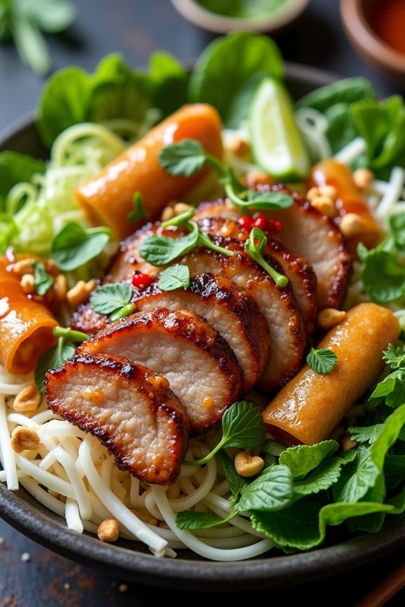 vibrant vietnamese noodle salad
