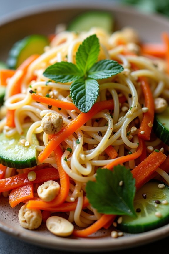 vibrant vietnamese noodle salad
