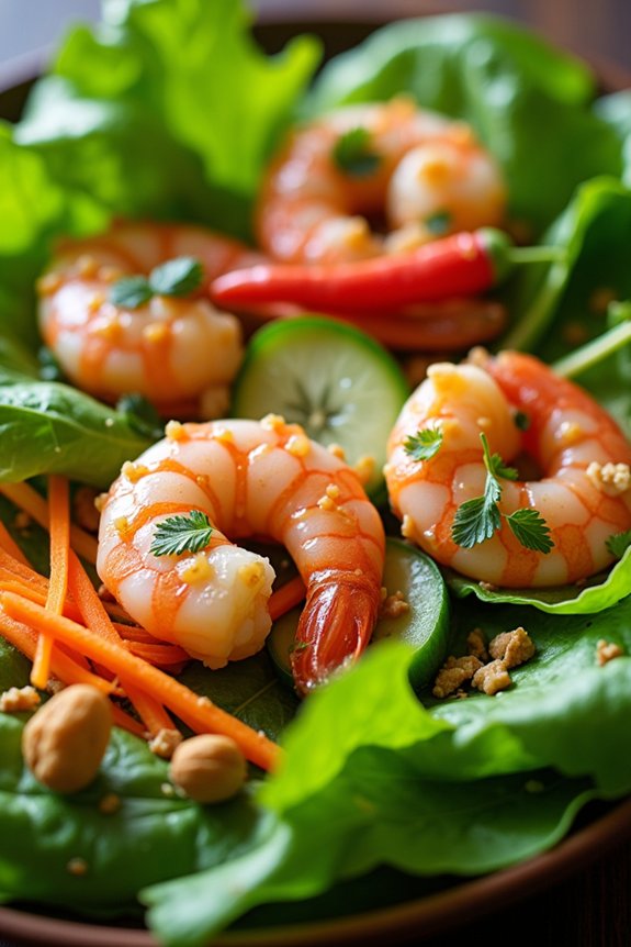 vibrant vietnamese prawn salad