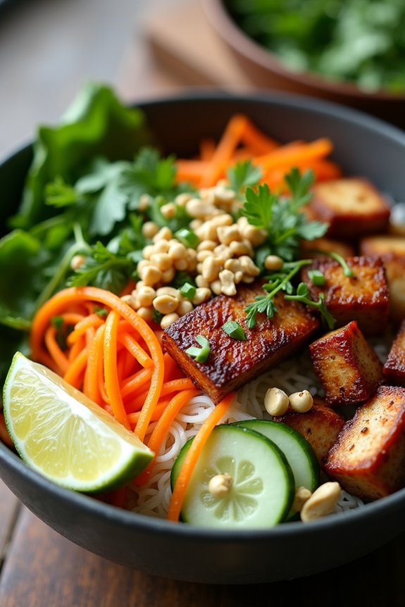 vibrant vietnamese vermicelli bowl