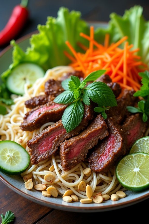 vietnamese beef noodle salad