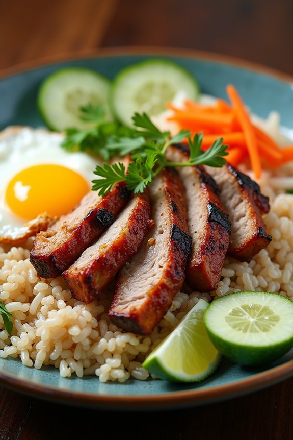 vietnamese broken rice dish