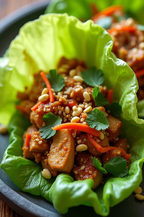 vietnamese chicken lettuce wraps