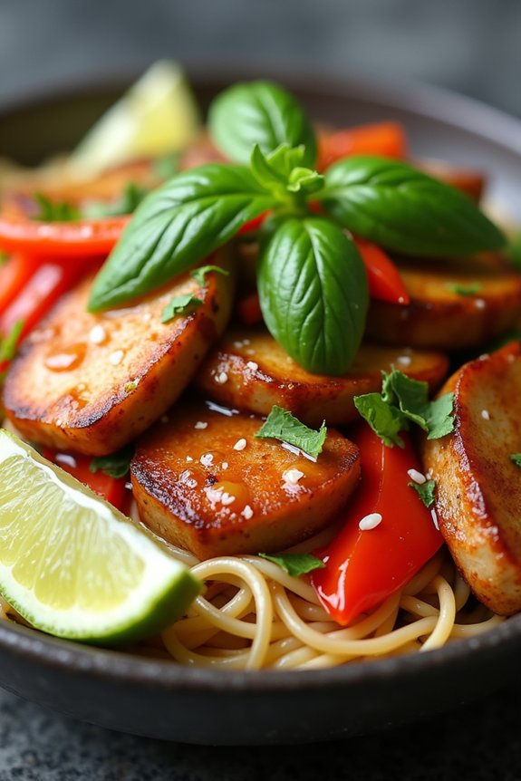 vietnamese pork basil stir fry
