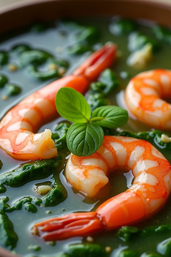 vietnamese shrimp spinach soup