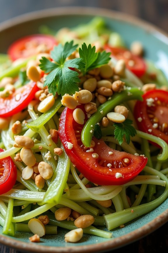 zesty thai papaya salad