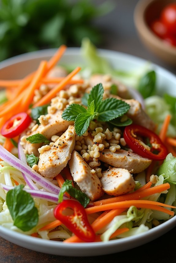 zesty vietnamese chicken salad