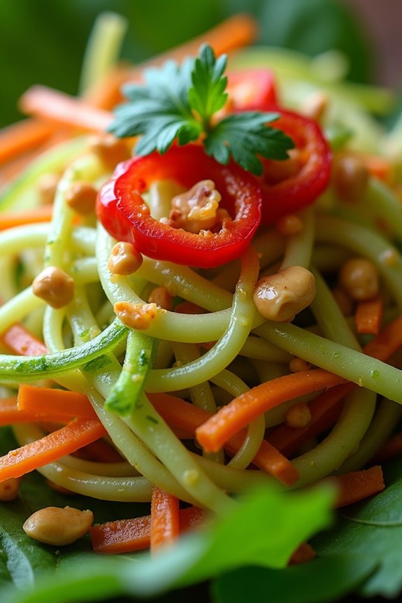 zesty vietnamese green papaya salad