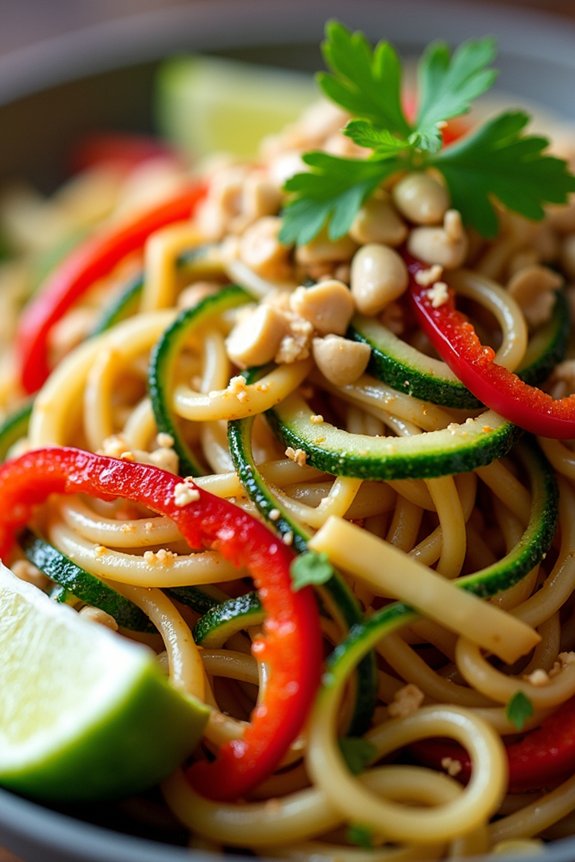 zucchini noodle pad thai