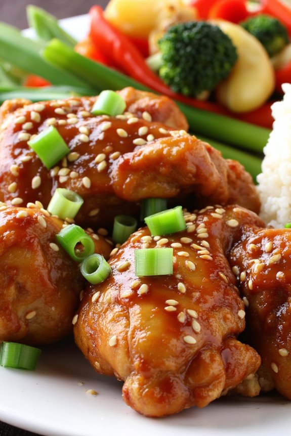 baked chicken with sesame sauce