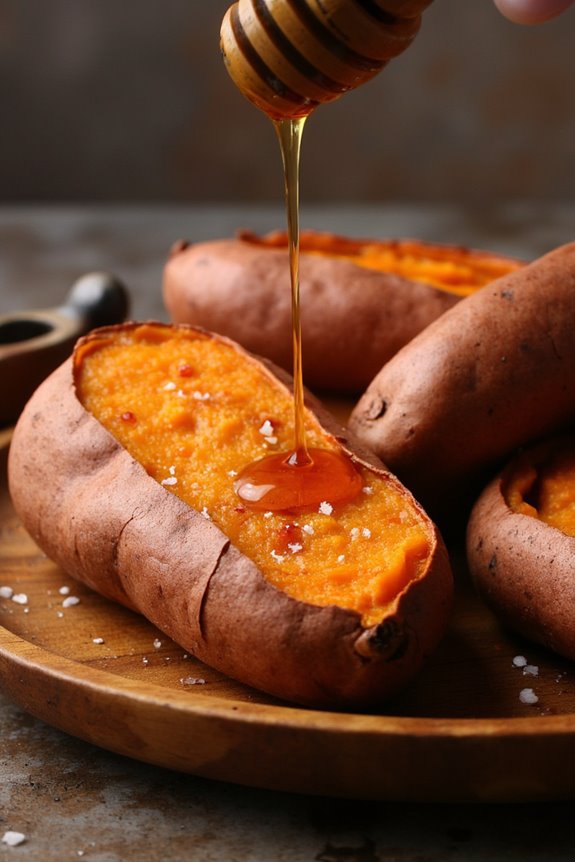 baked sweet potatoes with honey