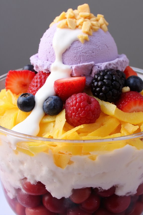 berry halo halo dessert delight
