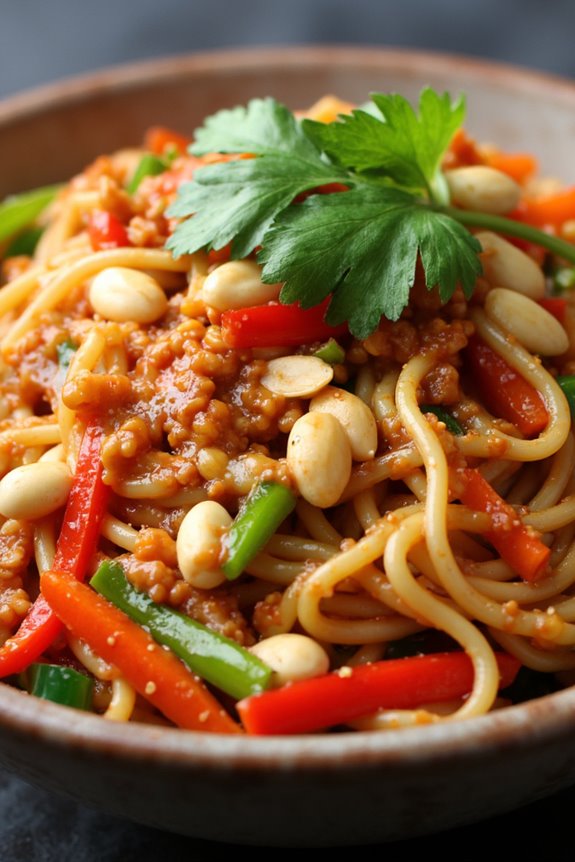 bold spicy sichuan noodles