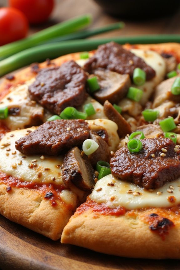 bulgogi infused pizza delight