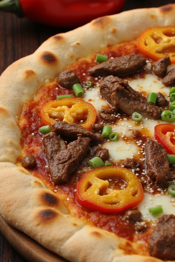 bulgogi meets cheesy pizza
