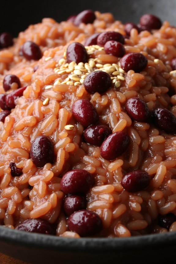 celebratory red bean rice