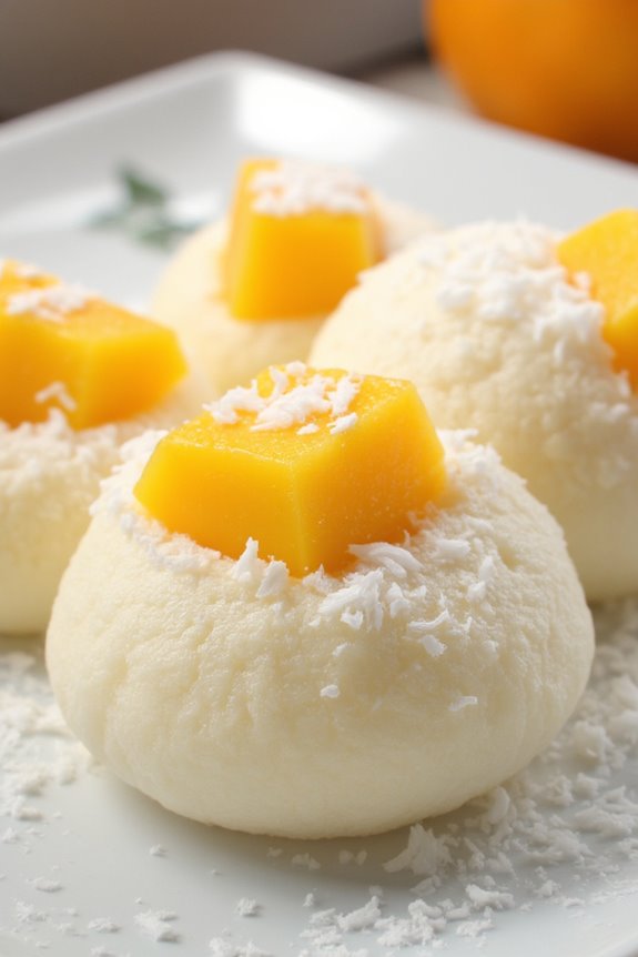 chewy coconut mango delight