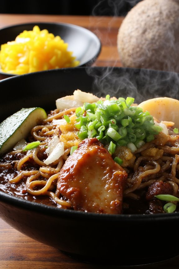 chewy noodles with black bean