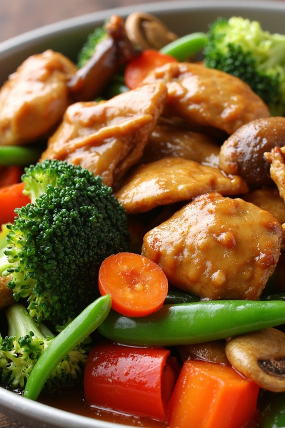classic chicken stir fry dish