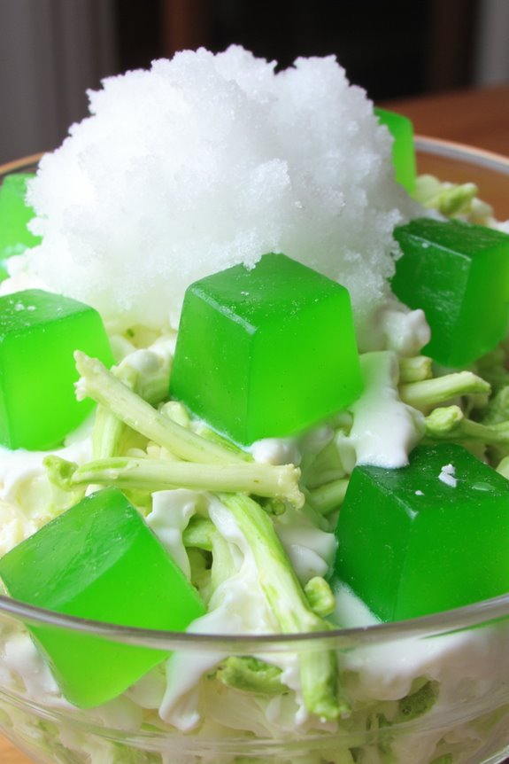 coconut pandan festive dessert