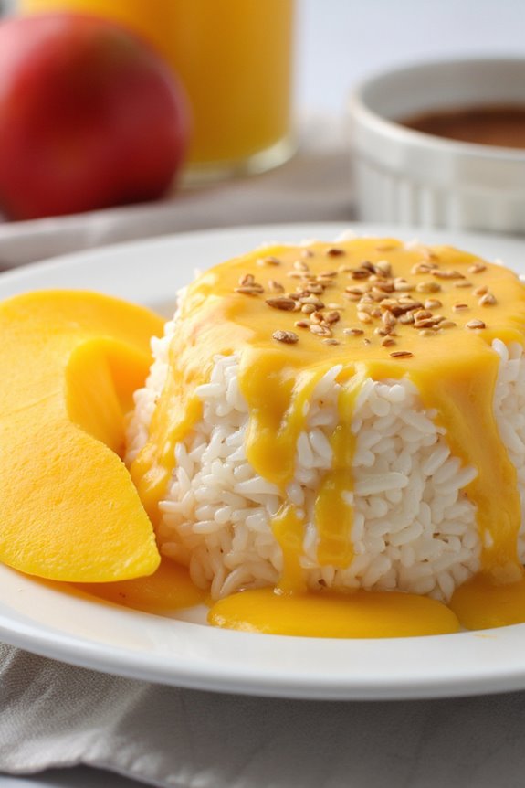 coconut sticky rice dessert